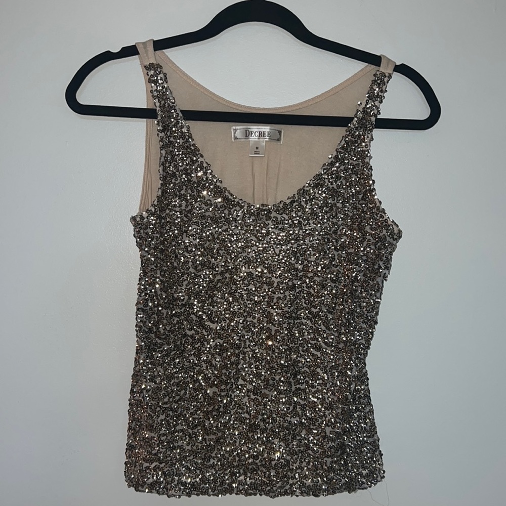Degree Gold Shimmer Top
